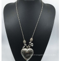 Grand Ccb coeur longue chaîne collier (xjw13768)